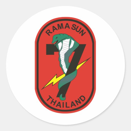 7e RFS Ronde Sticker (Voorkant)