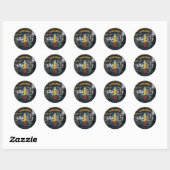 7e Special forces Groene Baretten groep naam Stick Ronde Sticker (Vel)