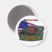 7e Special Forces Groene Baretten SFG Vets Magnet (Voorkant / Achterkant)