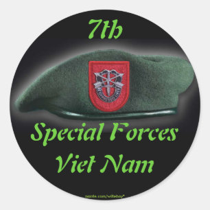 7e Special Forces groep Green Berets nam Sticker