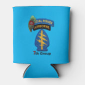 7e Special Forces Groep Groene Baretten Veteranen Blikjeskoeler (Voorkant)