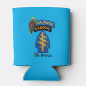 7e Special Forces Groep Groene Baretten Veteranen Blikjeskoeler (Achterkant)