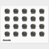 7e Special Forces groep Groene Baretten veteranen  Ronde Sticker (Vel)