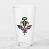 7e Special Forces Group (Airborne) Eagle Veteran Glas (Voorkant)