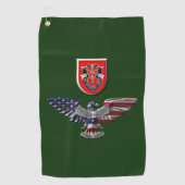 7e Special Forces Group (Airborne) Veteraan Golfhanddoek (Voorkant)