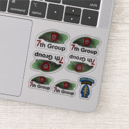 7e Special Forces SFGA SFG Groene Baretten Contour Sticker