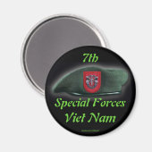 7e Special Forces veteranen Green Berets Magnet (Voorkant / Achterkant)