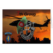 7e speciale troepenmacht Groene Berets SFGA vetera (Voorkant Horizontaal)