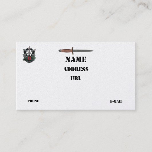 7e speciale troepenmacht vets lrps recon lrp patch visitekaartje (Voorkant)