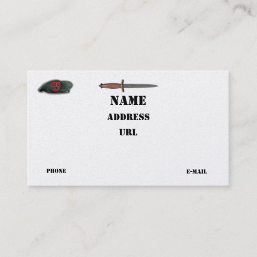 7e speciale troepenmacht vets lrps recon lrp patch visitekaartje (Voorkant)