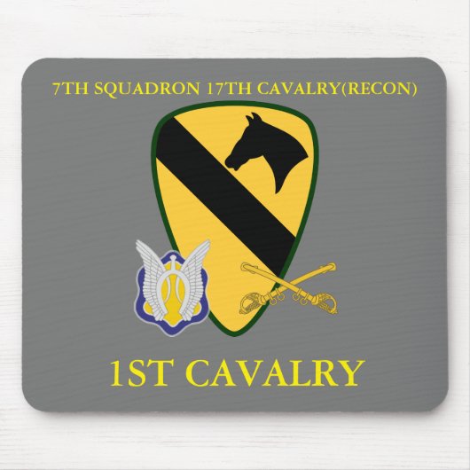 7E SQUADRON 17E CAVALRY(RECON) 1STE CAVALRY MUISMAT (Voorkant)