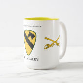 7E SQUADRON 17E CAVALRY(RECON) 1STE CAVALRY TWEEKLEURIGE KOFFIEMOK (Voorkant rechts)