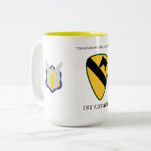 7E SQUADRON 17E CAVALRY(RECON) 1STE CAVALRY TWEEKLEURIGE KOFFIEMOK (Voorkant links)