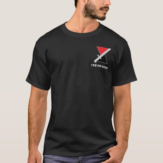 7e T-shirt infanteriedivisie (Voorkant)