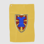 7e Transportbrug — Expeditionair patch Golfhanddoek (Voorkant)