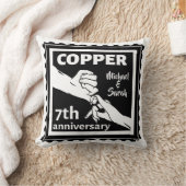 7e trouwdag traditioneel cadeauijzer kussen (Deken)