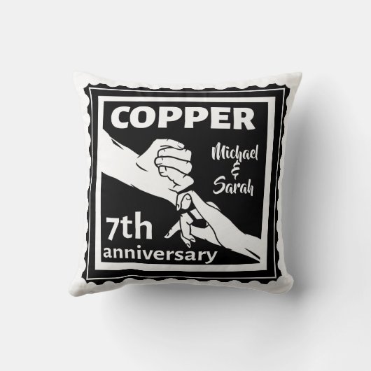 7e trouwdag traditioneel cadeauijzer kussen (Achterkant)