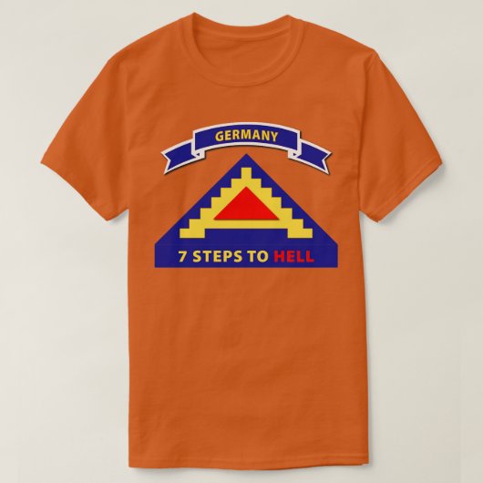 7e Verenigde Staten w 7 Stappen Hell w Scroll T-shirt (Design voorkant)