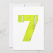 7e verjaardag 2013 Tennis Boys Girls Kinder 7e ver Save The Date (Voorkant)