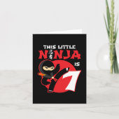 7e Verjaardag 7 Jaar Oud Kinder Feest Kleine Ninja Kaart (Voorkant)