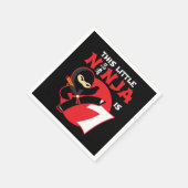 7e Verjaardag 7 Jaar Oud Kinder Feest Kleine Ninja Servet (Hoek)