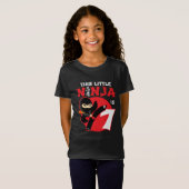 7e Verjaardag 7 Jaar Oud Kinder Feest Kleine Ninja T-shirt (Voorkant volledig)