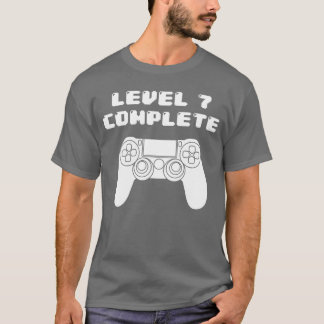 7e verjaardag 7 jaar oud videogames Verjaardag ret T-shirt