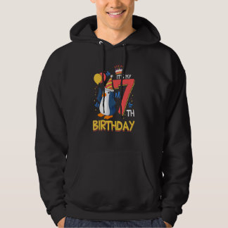 7e verjaardag 7 jaar oude Penguin Birthday Hoodie