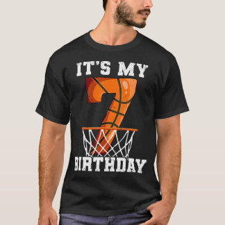7e verjaardag basketbal t-shirt