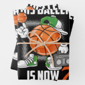 7e verjaardag Basketbalspeler Funny 7 jaar oud Inpakpapier Vel (In situ)