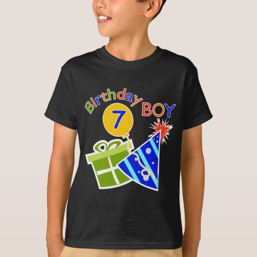 7e verjaardag - Birthday Boy T-shirt (Voorkant)