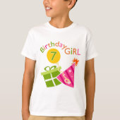 7e verjaardag - Birthday Girl T-shirt (Voorkant)