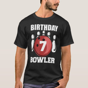 7e verjaardag Bowler 7 jaar oude Bowling Kinder Pl T-shirt