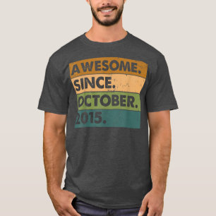 7e verjaardag cadeautjes Geweldige sinds oktober 2 T-shirt