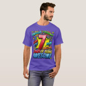 7e verjaardag Comic Style Awesome sinds 2016 7 jaa T-shirt (Voorkant volledig)