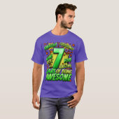 7e verjaardag Comic Style Geweldig sinds 2016 7 ja T-shirt (Voorkant volledig)