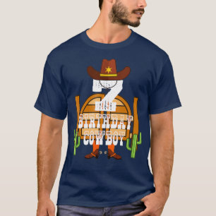 7e verjaardag Cowboy Kind 7 jaar oude Rodeo Lover T-shirt