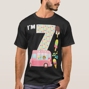 7e verjaardag crème - ijs 7 km/h t-shirt