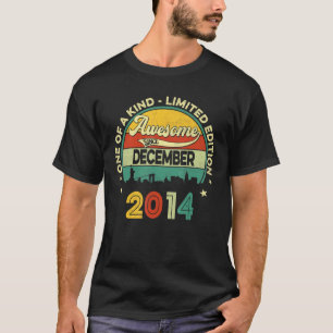 7e verjaardag december 2014 Retro 7 jaar oud Vinta T-shirt