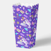 7e Verjaardag Eenhoorn met Cake Favoriete Box Bedankdoosjes (Achterkant)