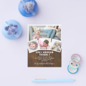 7e verjaardag Foto collage Invite Boy Girl gemengd Flyer (Enkel)