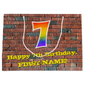 7e verjaardag: Fun, door Graffiti geïnspireerde re Groot Cadeauzakje (Voorkant)