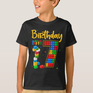 7e verjaardag Gift 7 jaar oude blokboeien T-shirt