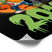7e Verjaardag Halloween Dabbing Zombie Geweldige S Poster (Hoek)