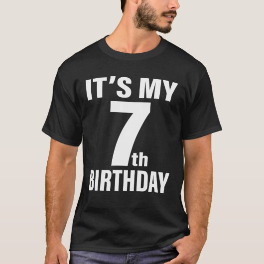 7e verjaardag Het is mijn 7e verjaardag 7 jaar oud T-shirt (Voorkant)