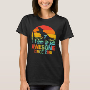 7e verjaardag Jongen 7 jaar oud dinosaurus Geweldi T-shirt