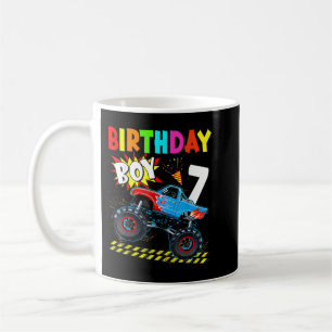 7e verjaardag Jongen Blaze 7 jaar oud Monster Truc Koffiemok