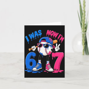 7e verjaardag jongen honkbal ijs druip 7 jaar kaart