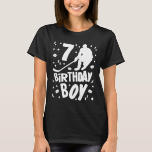 7e verjaardag Jongen Ice Hockey Kinderen 7 jaar ou T-shirt