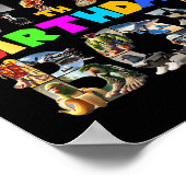 7e Verjaardag Jongen Italiaanse Brainrot Voor Kind Poster (Hoek)